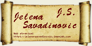 Jelena Savadinović vizit kartica